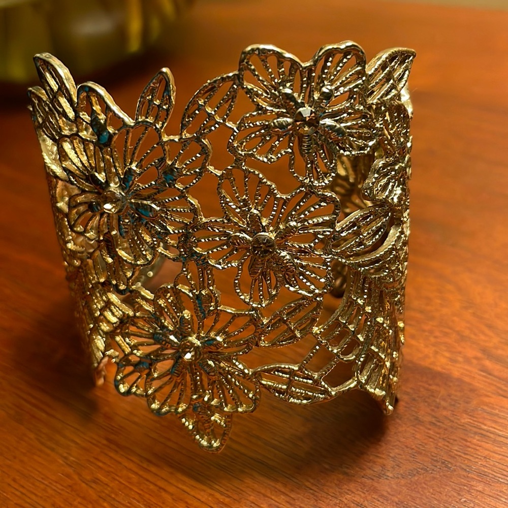 Floral Cuff Bracelet